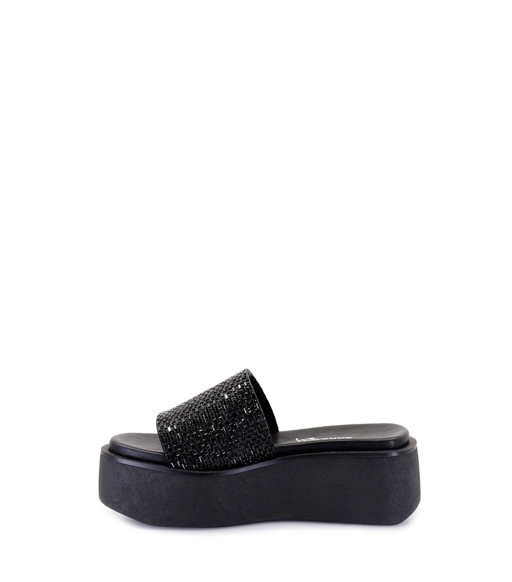 Chic Black Platform Sandals Nohe