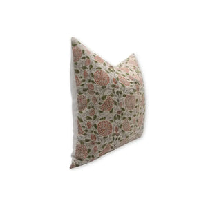 Decorative Block Print Thick Linen Cushion Cover-Karwachauth