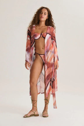 Kimono  Print rosa