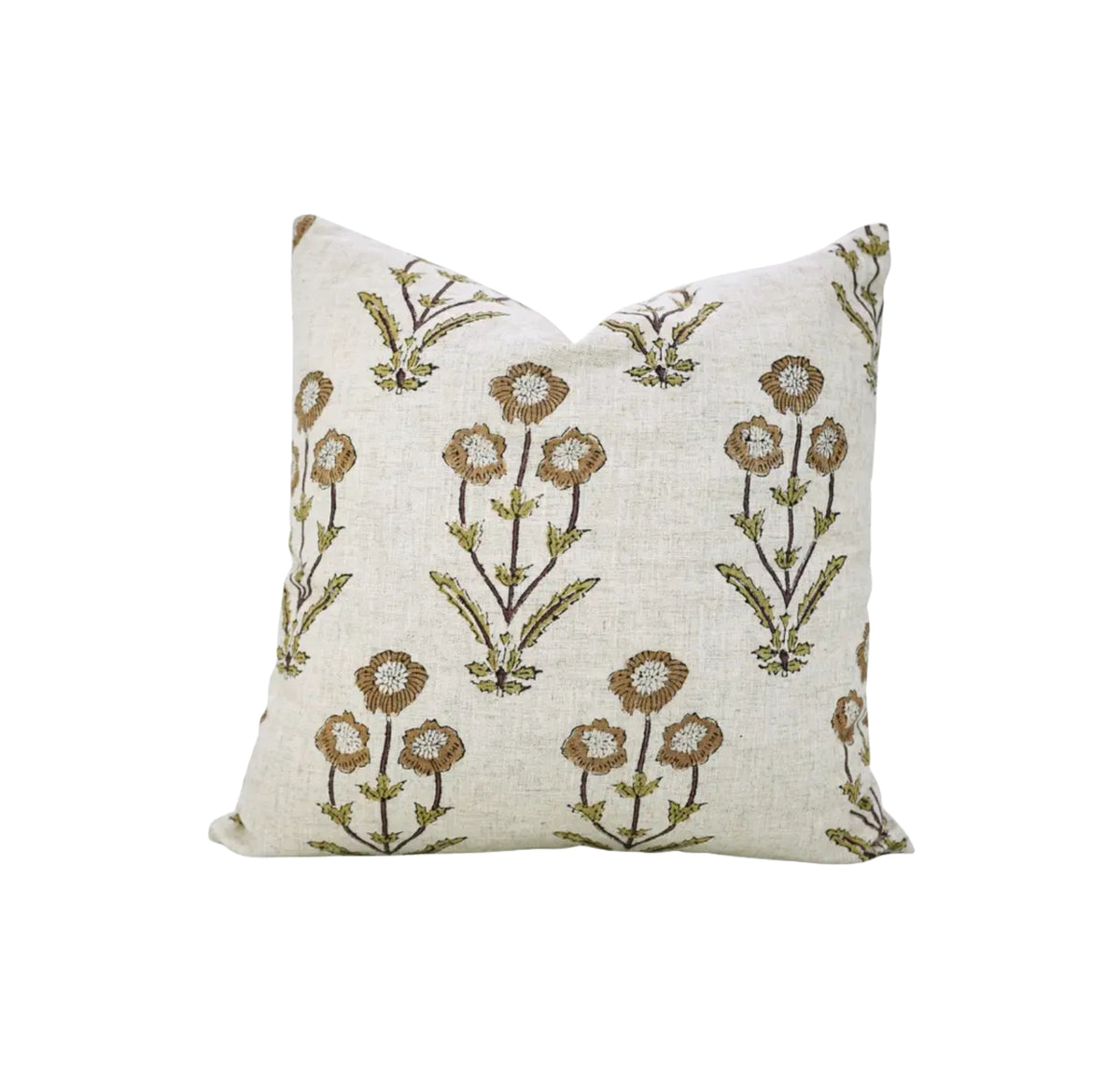 Unique Hand-Block Printed Design Viscose Linen Pillow Cover - Amitabh