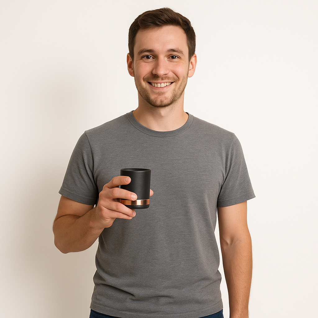 Clay & Copper Tumblers — Handcrafted in Chile