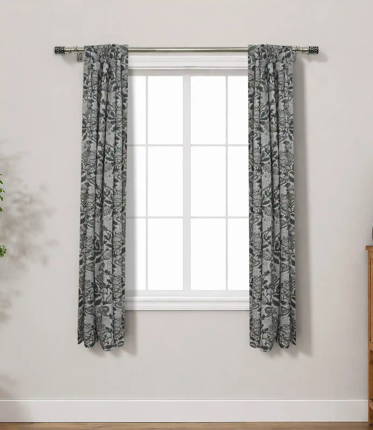 Handcrafted Akashganga Block Print Linen Curtains