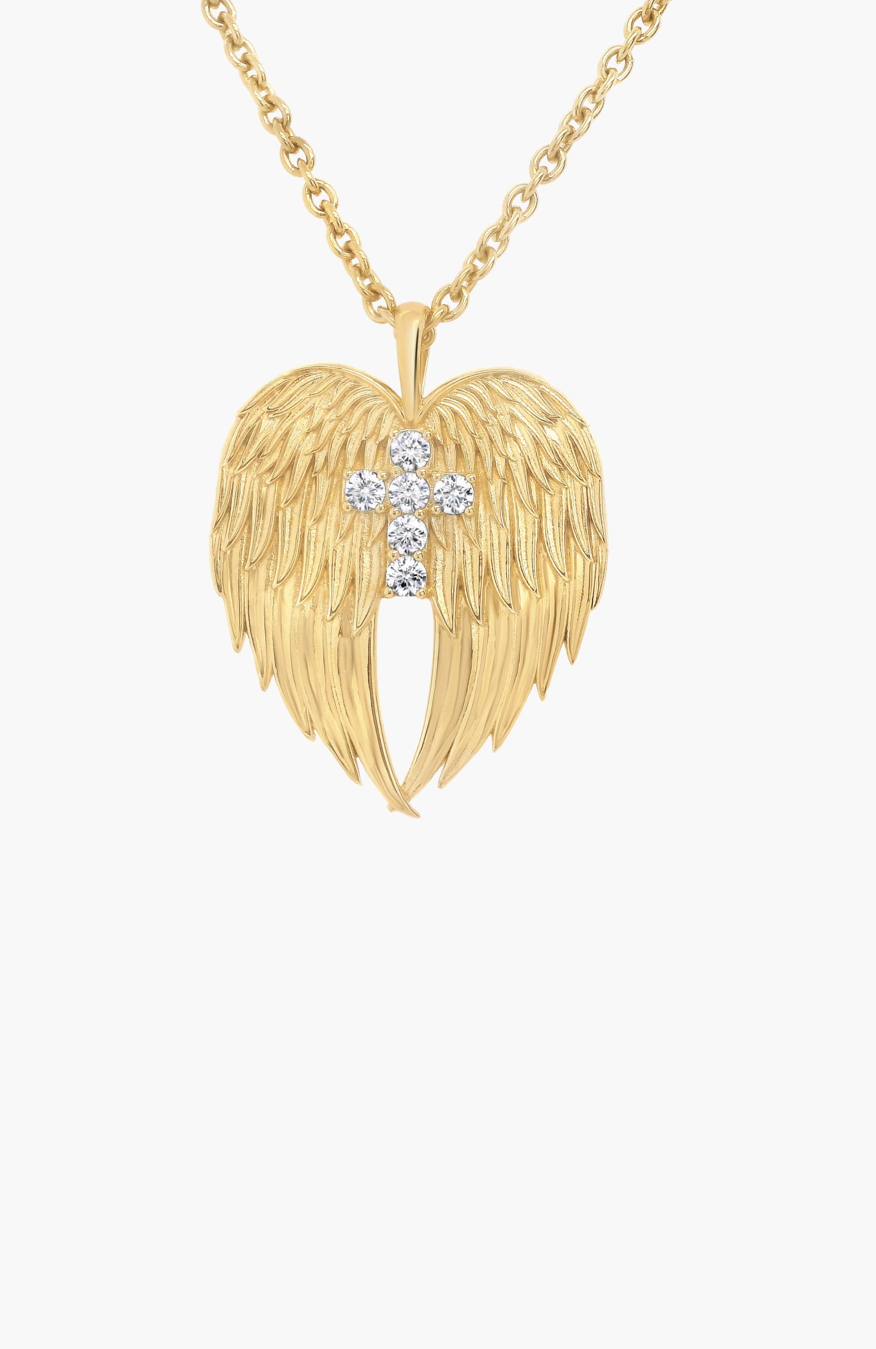 Divine Wings Cross Necklace