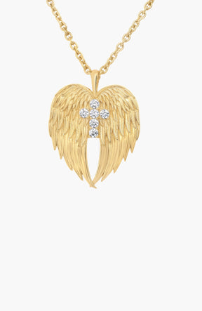 Divine Wings Cross Necklace