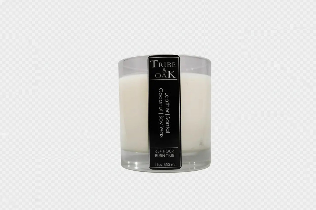 Leather Santal Coconut-Soy Candle