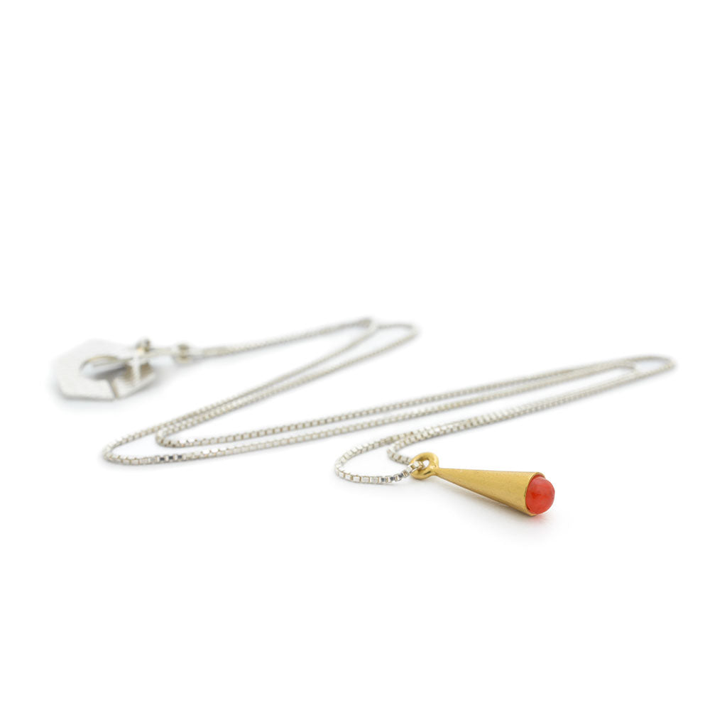 CÓNICA Lunar Cone Gold Pendant