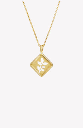 Olive Leaf Pendant Necklace