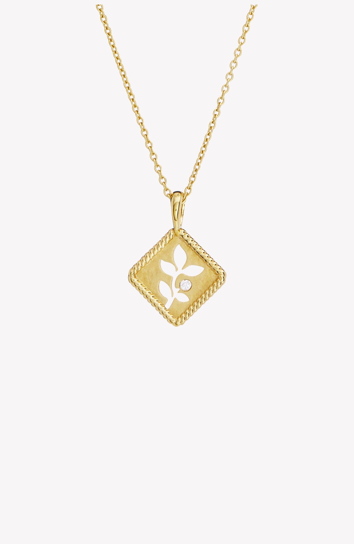 Olive Leaf Pendant Necklace