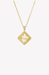 Olive Leaf Pendant Necklace