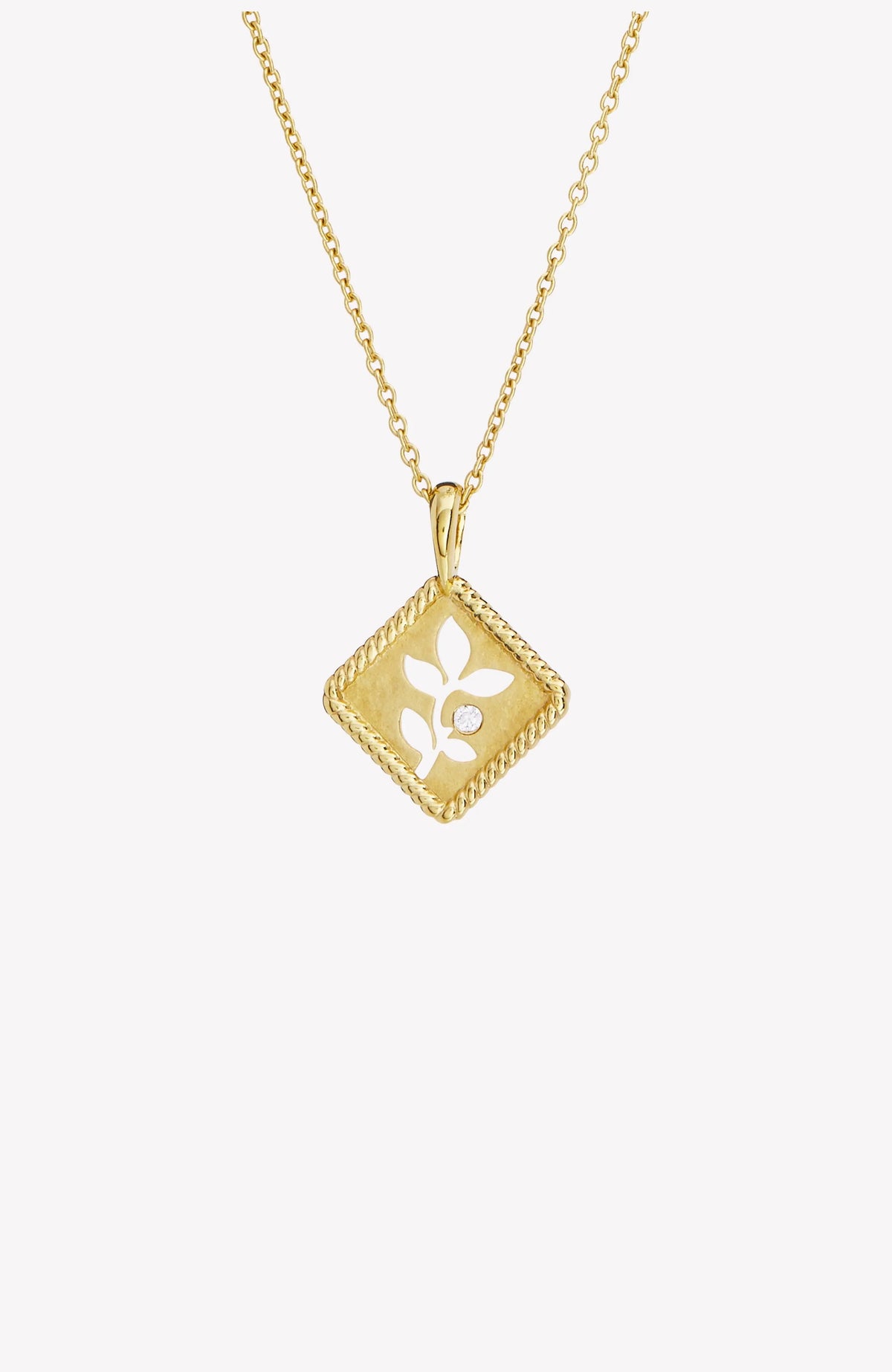 Olive Leaf Pendant Necklace