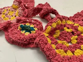 HAND CROCHET FLORAL  TOP