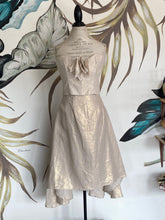 Luxe Linen Metallic Top & Skirt Set