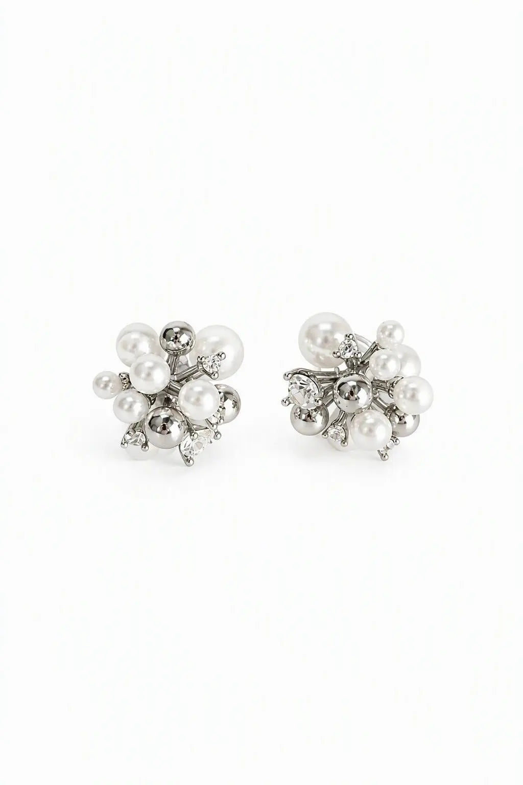 Celestial Pearl Cluster Earrings