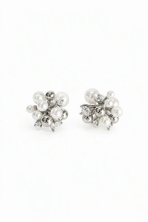 Celestial Pearl Cluster Earrings