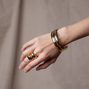 Chunky Gold Statement Bangle