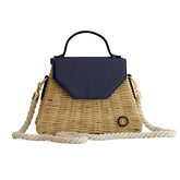 Emma Basket - Blue Top Handle Bag