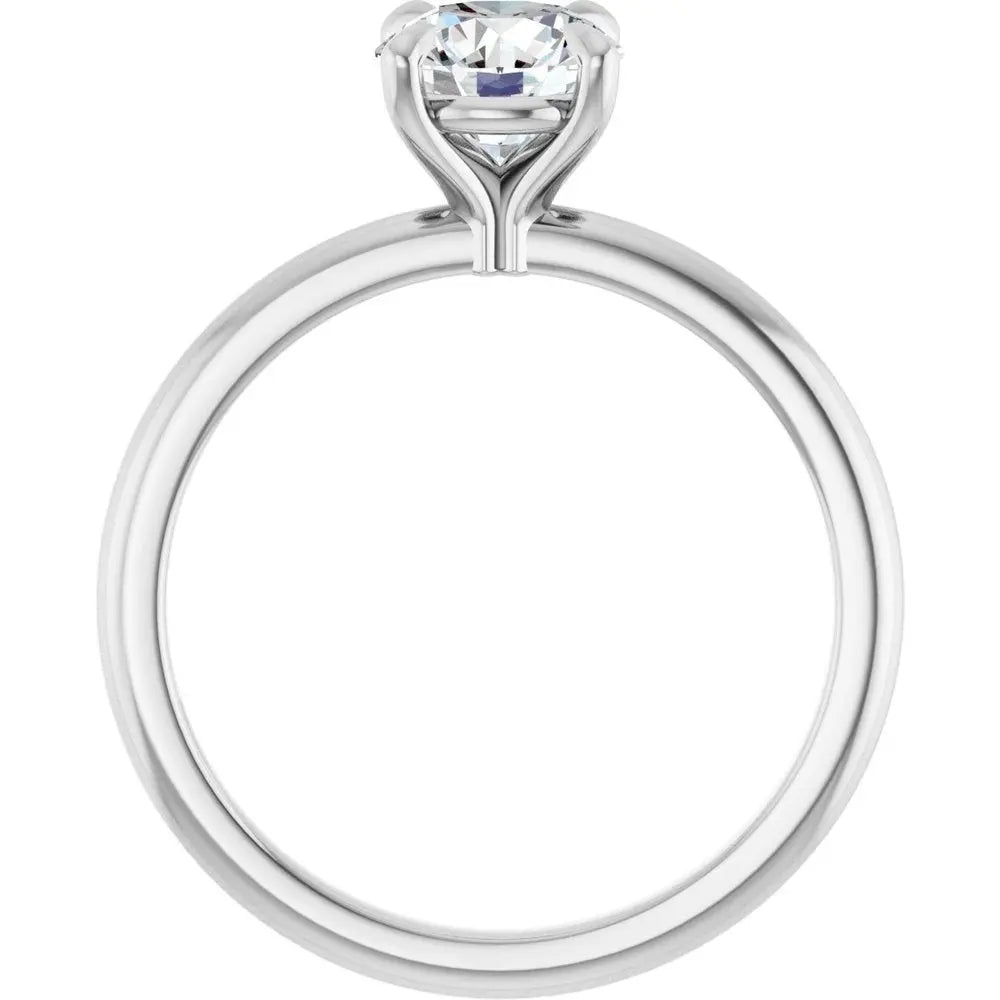 1 CT Lab-Grown Round Diamond Solitaire Ring in 14K Gold