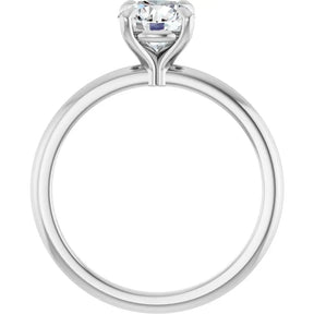 1 CT Lab-Grown Round Diamond Solitaire Ring in 14K Gold