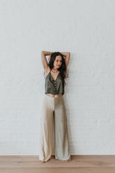 VEDA – Silk Pants – Bi color