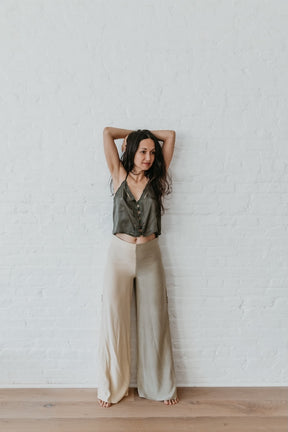 VEDA – Silk Pants – Bi color