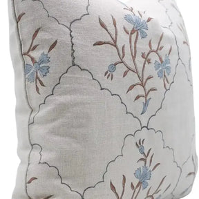 Handcrafted Beautiful Hand Made Block Print Pure Linen Cushion Cover - Vidhya