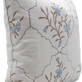 Handcrafted Beautiful Hand Made Block Print Pure Linen Cushion Cover - Vidhya