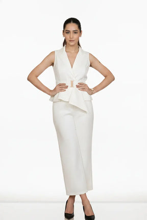 Ivory Waist Coat & Trouser – Timeless Aura