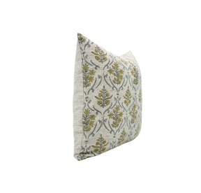 Natural Hand Block Printed Viscose Linen Pillow Cover - Vishal Pushp
