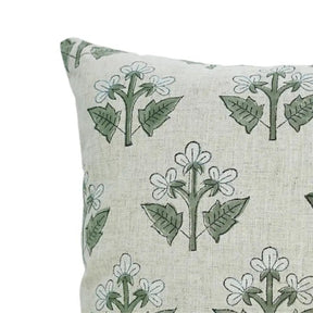 Elegant Hand Block Print  Viscose Linen Pillow Cover - Chahat