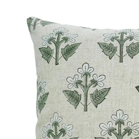 Elegant Hand Block Print  Viscose Linen Pillow Cover - Chahat