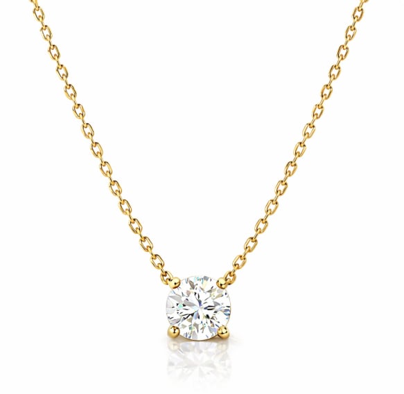 Diamond Solitaire Necklace