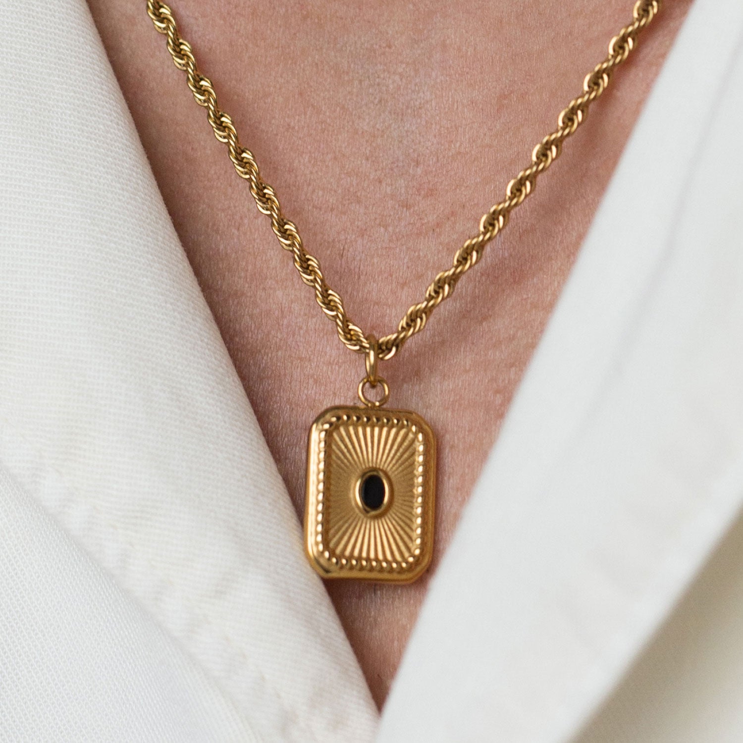 Onyx Gemstone Necklace