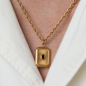 Onyx Gemstone Necklace