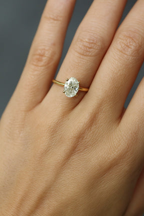 14k Yellow gold diamond ring