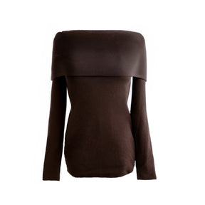 SIA OFF SHOULDER KNIT TOP