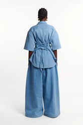 Light Denim SARA Button Up Shirt