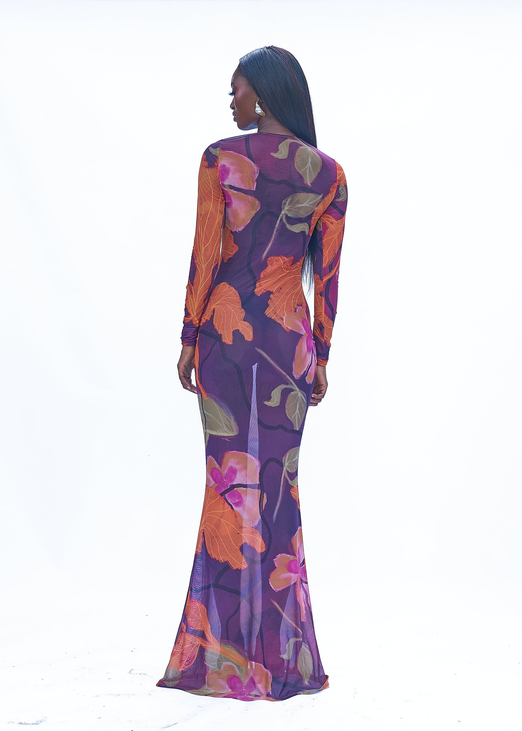 MESH LONG DRESS