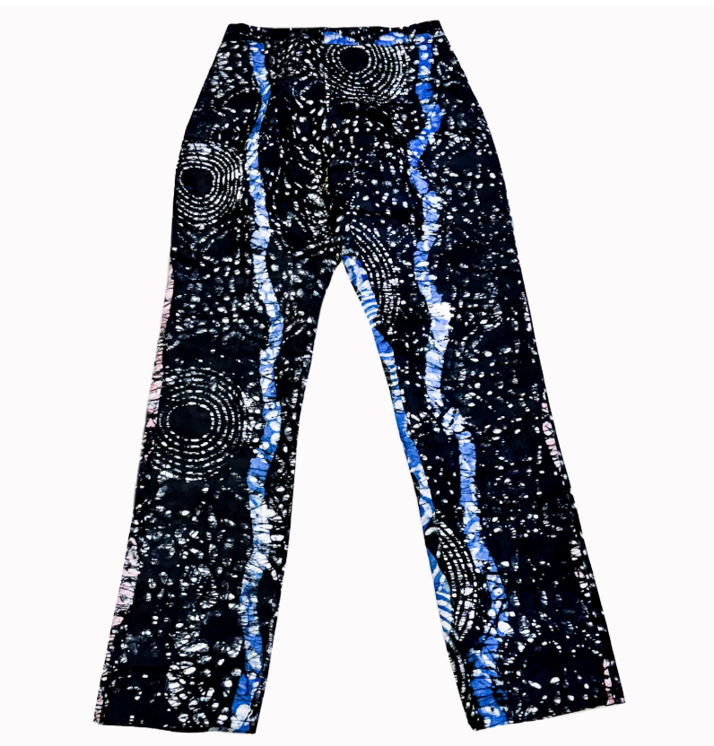 Oke Adire Printed Black Pant