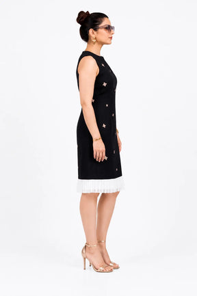 Sparkle Shift Dress - Black