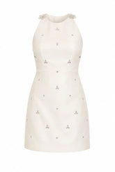 Starlight Embellished Mini Dress - Ivory