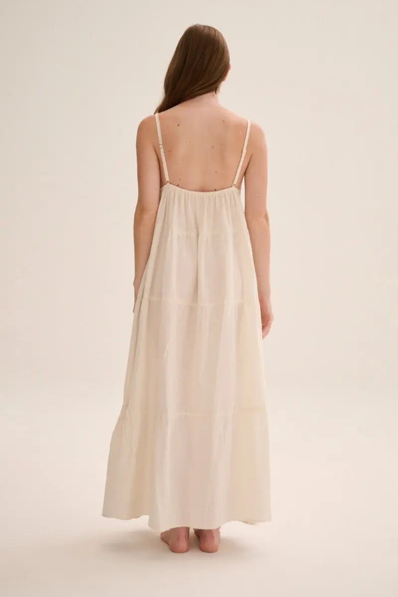 TIEMPOS Dress Beige