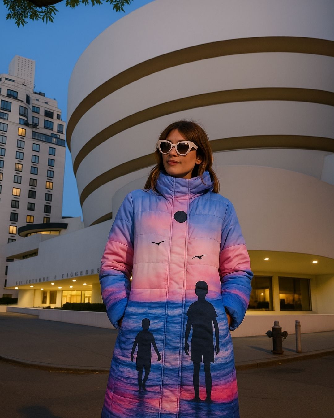 Palomino - A Coat Inspired by the sunsets of Palomino, Colombia.