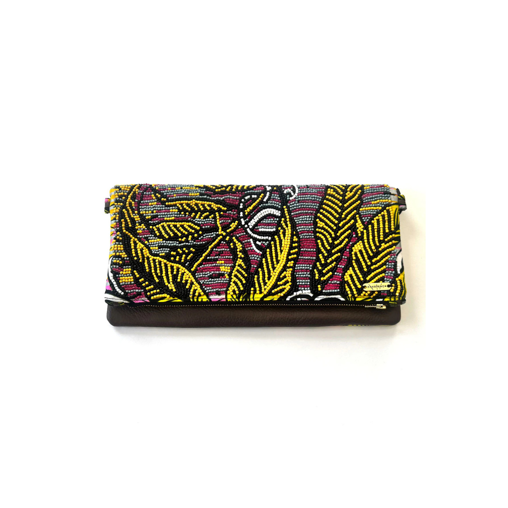 Yellow Leaf | Embellished Luxury Clutch Bag