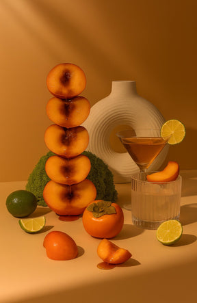 Limpopo Peach Scented Candle With Wood Wick