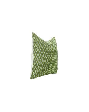 Floral Hand Made Unique Block Print Boho Pure Linen Pillow Cover- Tarangini