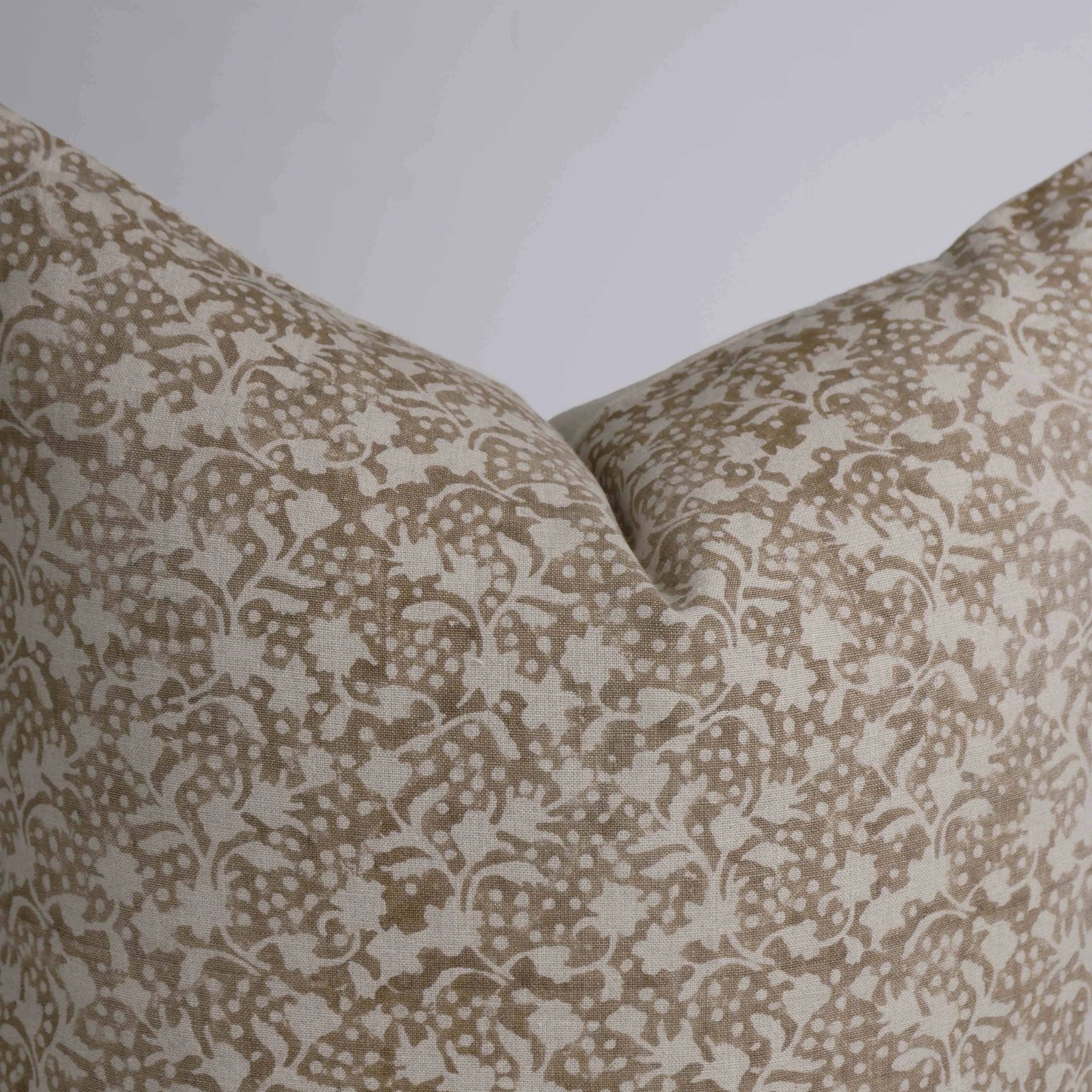 Hand Block Printed Pure Linen Pillow Cover for Home Décor - Firoza