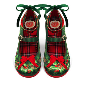 Chocolaticas® Mid Heels Christmas Eve Women's Mary Jane Pump