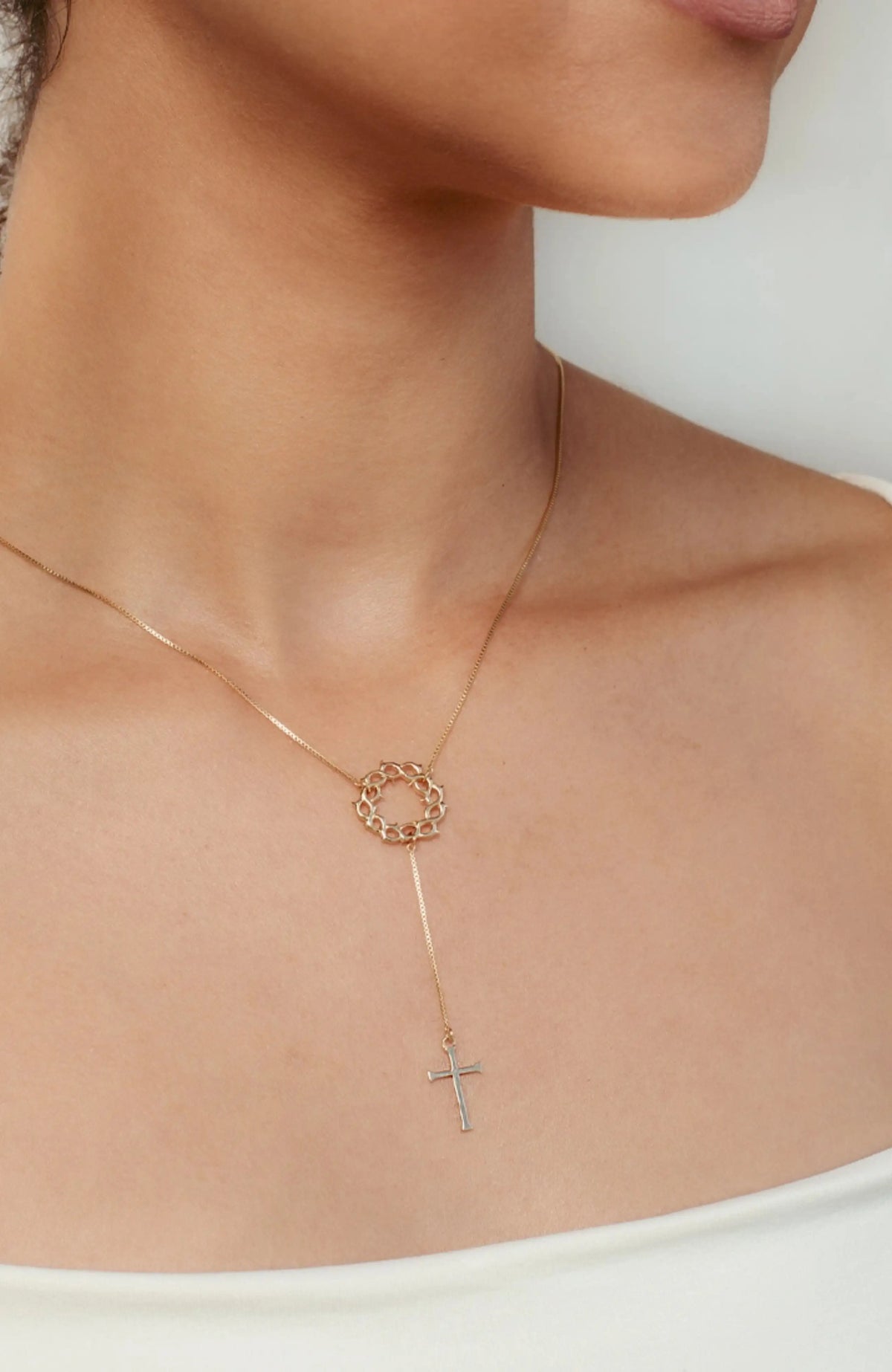 Crown Of Thorns Y Necklace