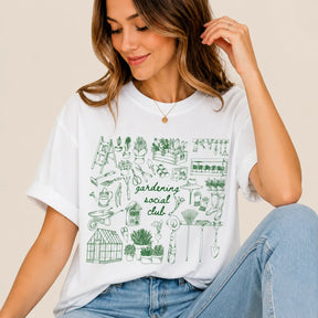 Gardening Social Club Botanical Graphic Tee