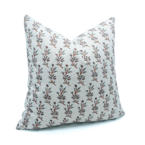 Handmade Indian Block Print Viscose Linen Cushion Cover - Deepika